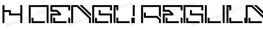 H OENGLI Regular字体转换